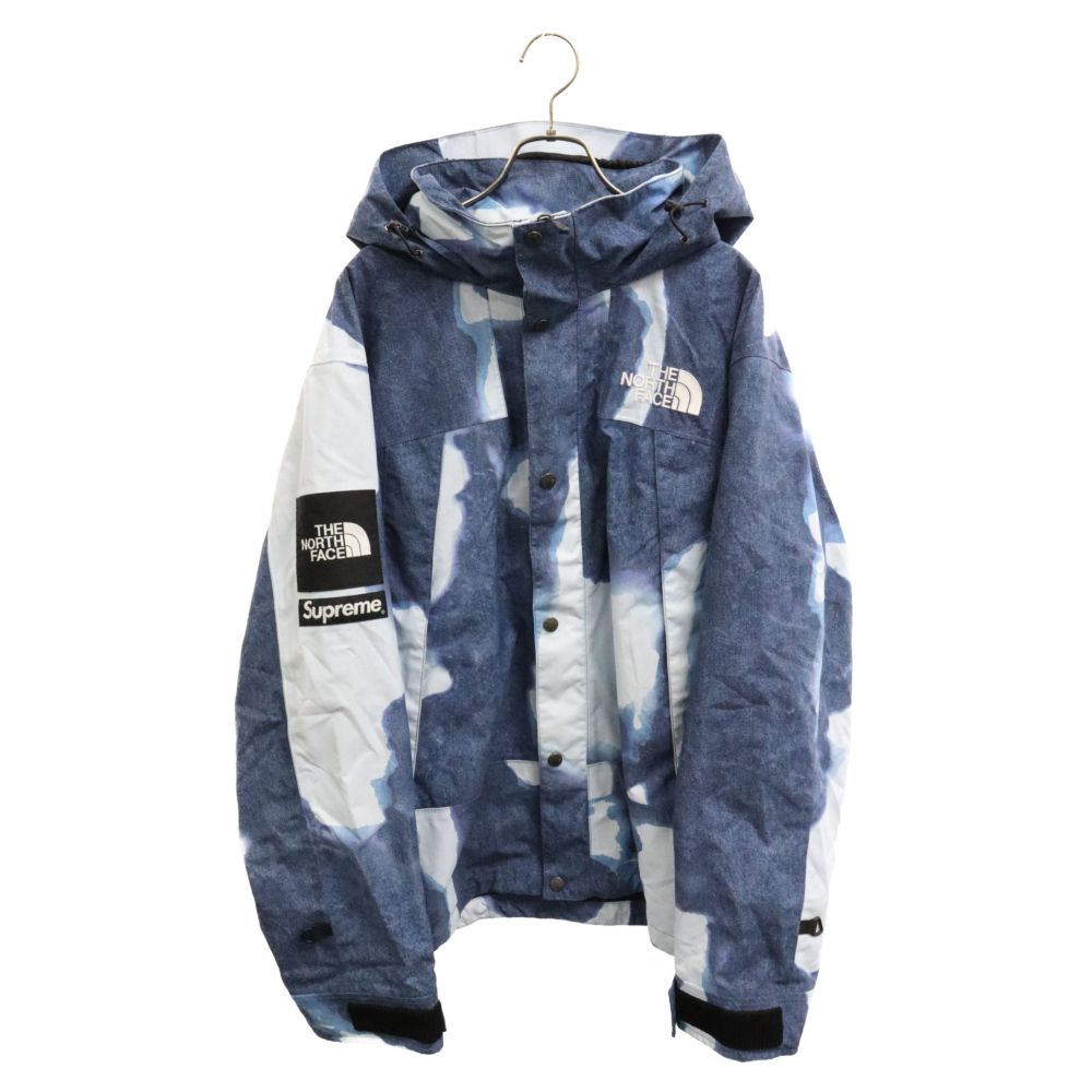 SUPREME (シュプリーム) 21AW×THE NORTH FACE Bleached Denim Print Mountain Jacket NP52100I ノースフェイス ブリーチデニム マウンテンジャケット パーカー ナイロンジャケット