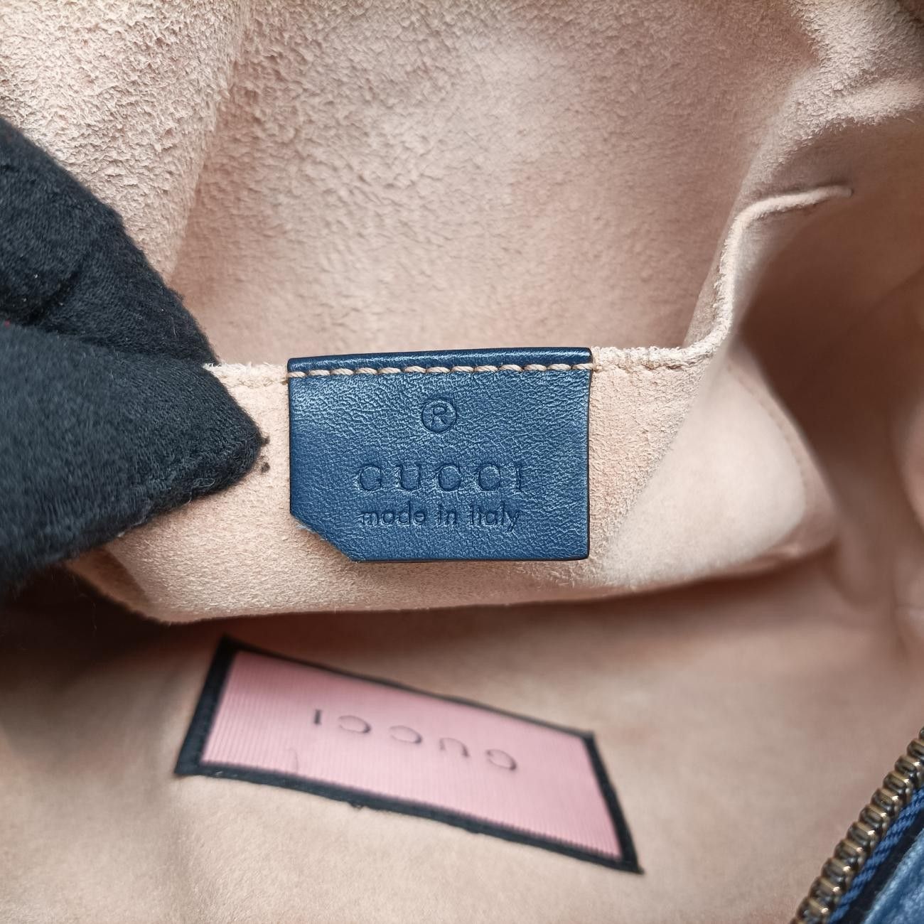 グッチGucciGGマーモントブルーレザー447632F020853260
