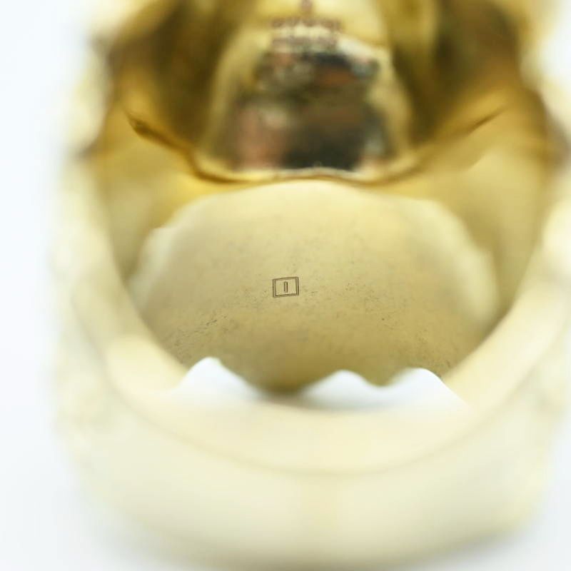 M05-k123 GUCCI グッチ ライオンヘッド カラーストーン/ラインストーン  