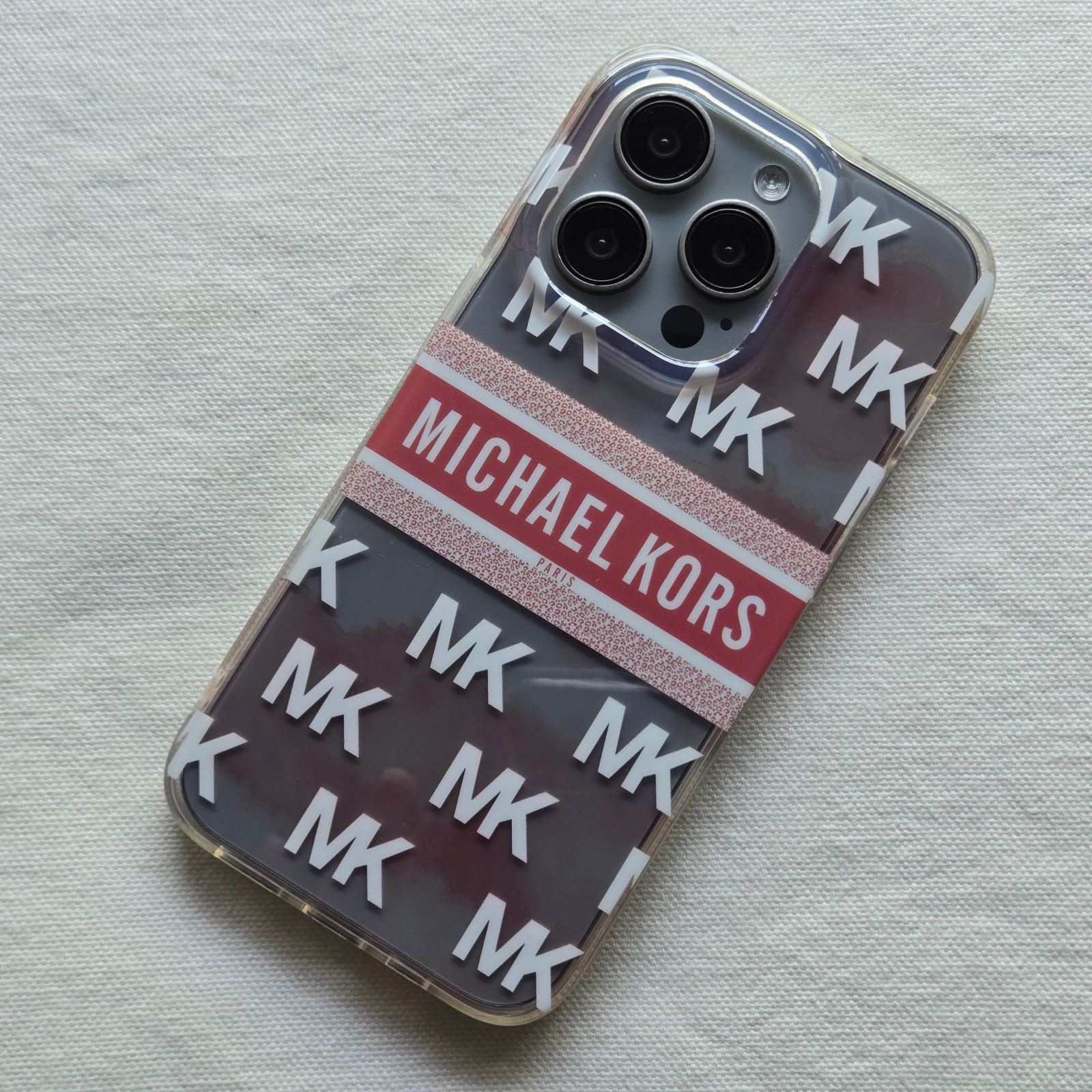MICHAEL KORS ロゴ入りハードケース iPhone14 iPhone14Pro ハイブリッド ケース カバー マイケル