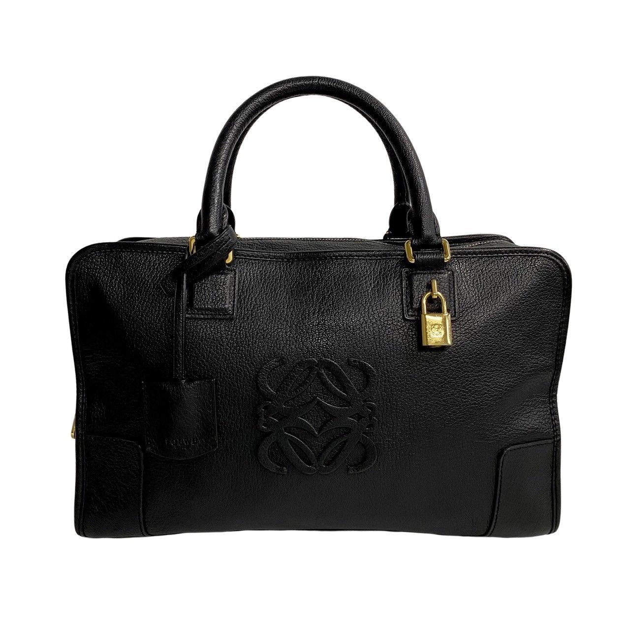 ほぼ未使用 保存袋付 LOEWE ロエベ アナグラム ロゴ アマソナ36 レザー 