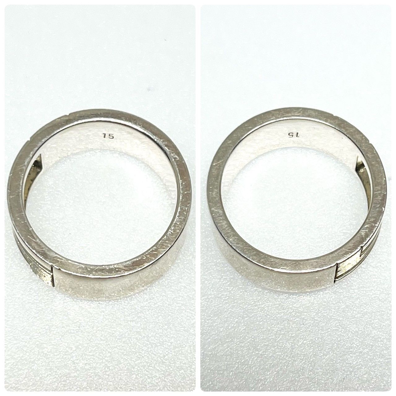 値下げ！GUCCI グッチ ブランデッドG リング Ag925 ＃15 ブランド 
