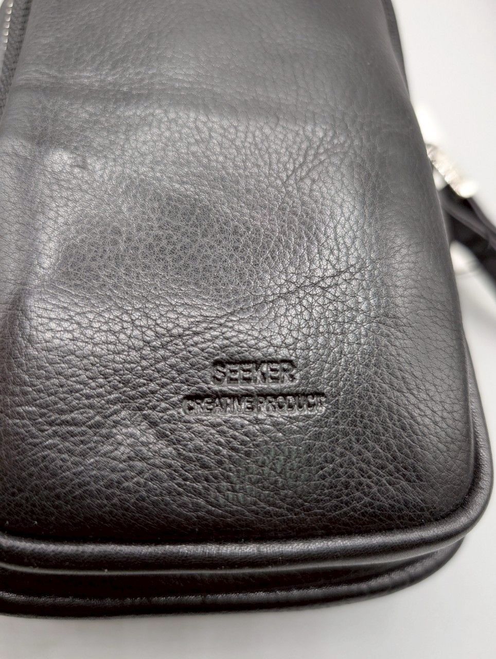 未使用2点セット】SEEKER 本革 トートバッグ＆ミニショルダー 黒