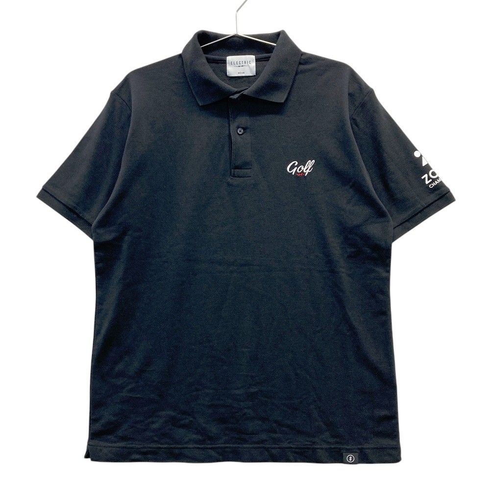 ELECTRIC エレクトリック ゴルフ 半袖 ポロシャツ L ブラック メンズ