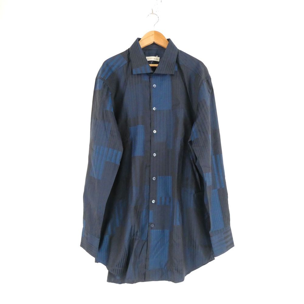 ETRO エトロ ストラップ リネンシャツ size:43 ETRO - 未使用 エトロ ETRO リネン スタンドカラー ストライプ