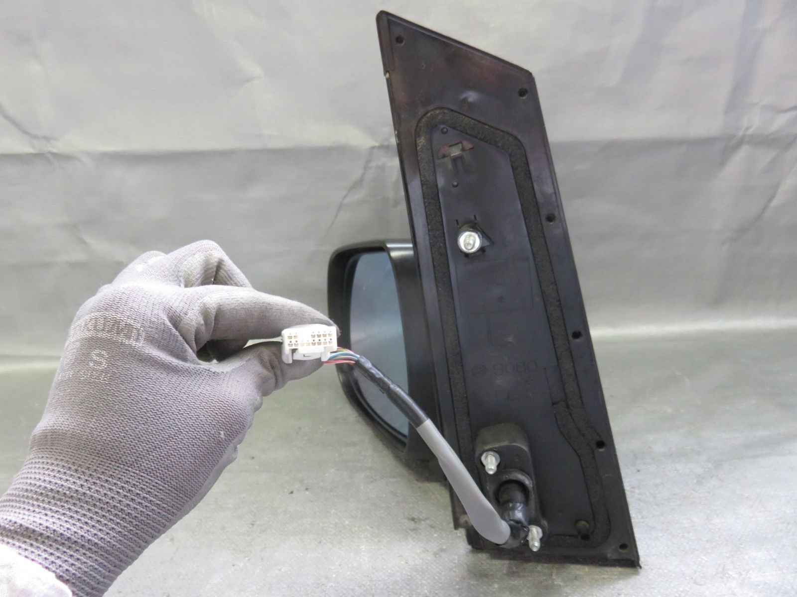 STD7197 アルファード ヴェルファイア ANH20W ANH25W GGH20W GGH25W 前期 純正 左 ドアミラー サイドミラー 助手席 左側 黒202 ブラック FFCRYSTALESIA_COM