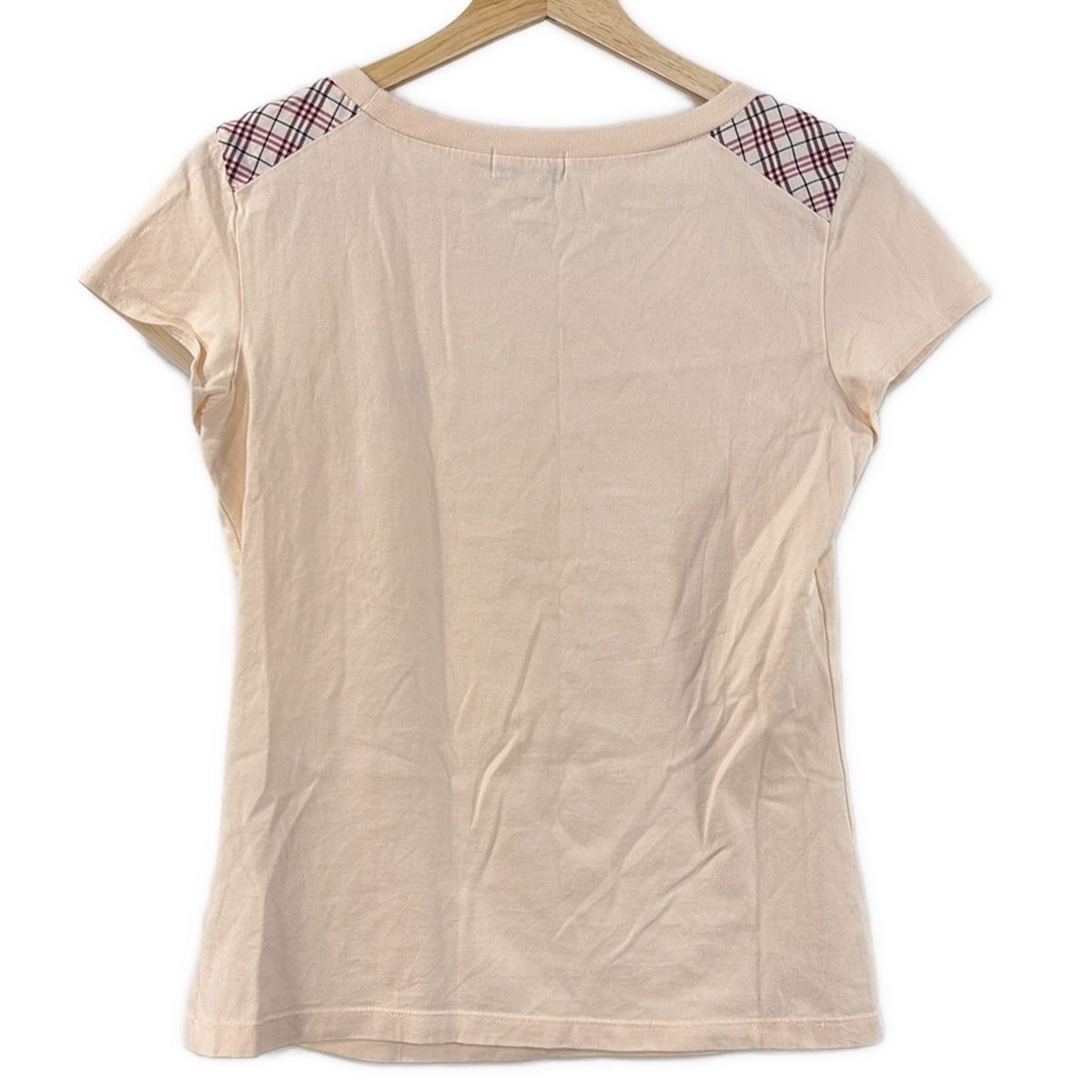 ♪ 新品　バーバリー　ブルーレーベル　Tシャツ　M 38 ピンク バーバリーブルーレーベル 半袖Tシャツ サイズ38 M レディース