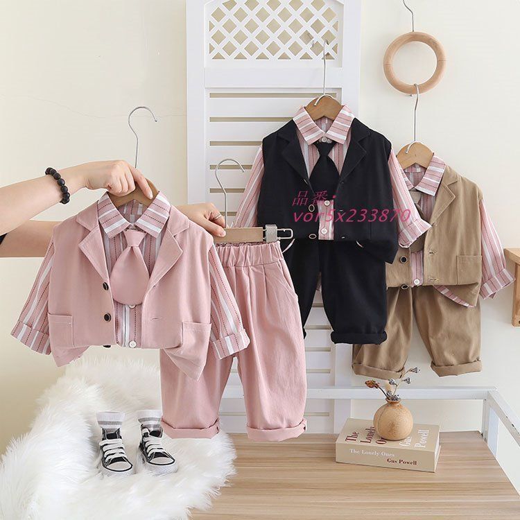 キッズ フォーマル 入学式スーツ 4点セット COMME CA ANGEL130子供