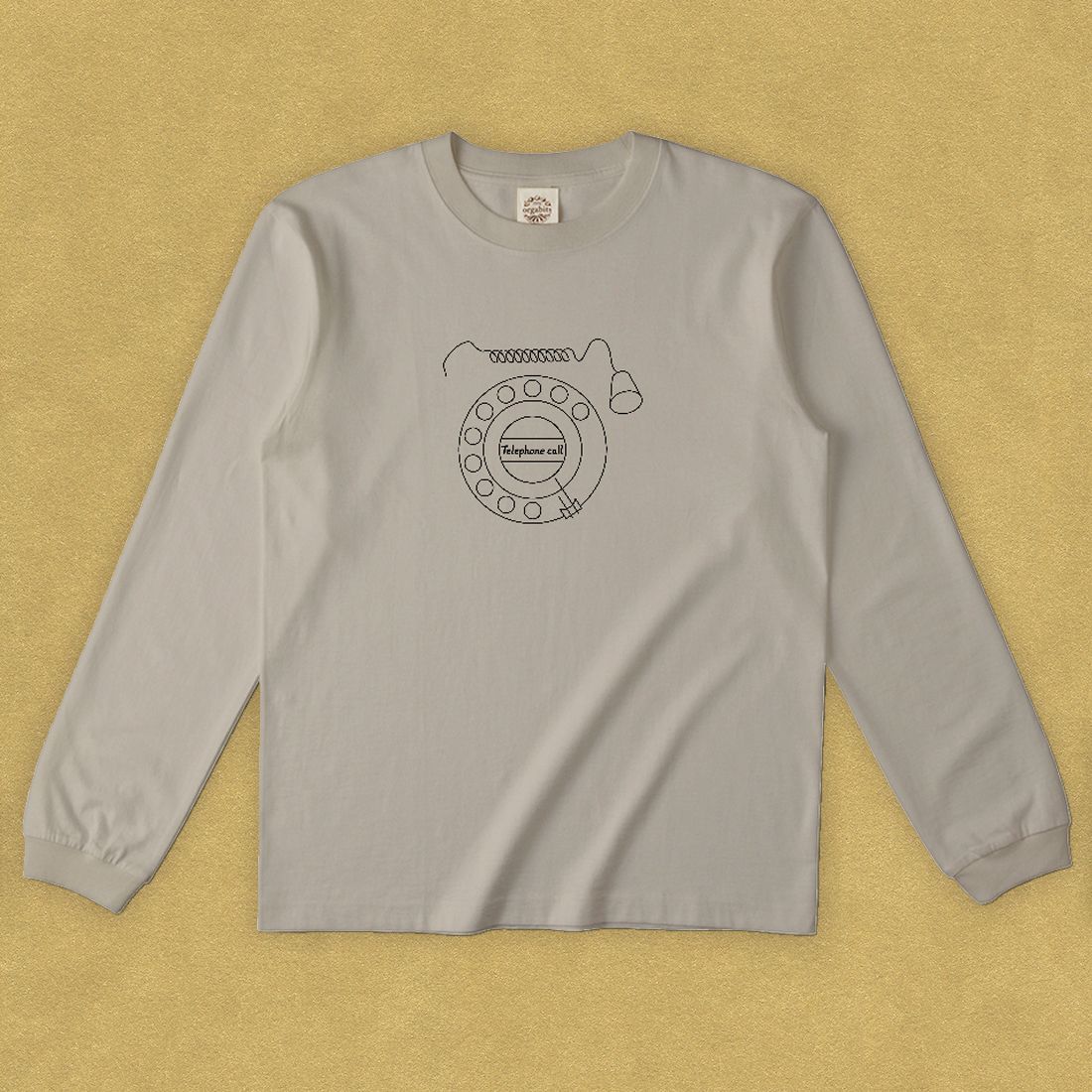 グラフィックロングTシャツ　Telephone call Black -Long-