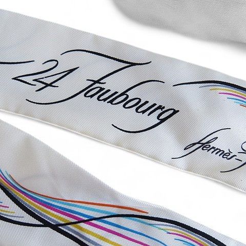 エルメス HERMES スカーフ ツイリー 24 FAUBOURG シルク