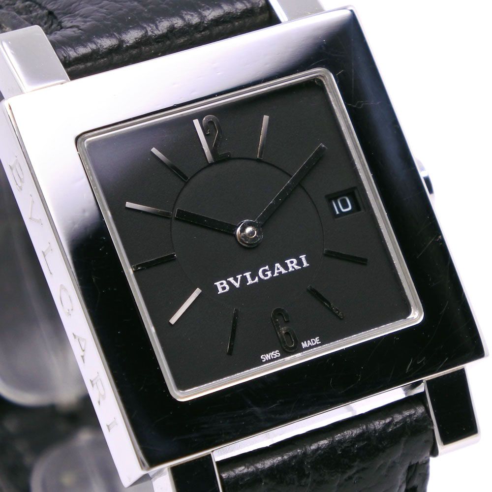 BVLGARI クアドラード SQ27SSD SS 黒文字盤 メンズ クォーツ BVLGARI クアドラード SQ27SSD SS 黒文字盤 メンズ クォーツ