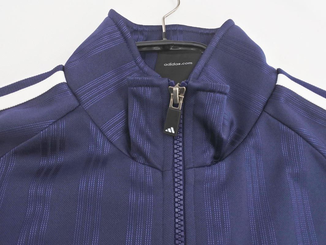 adidas アディダス ストライプ トラック ジャケット sizeS/紺