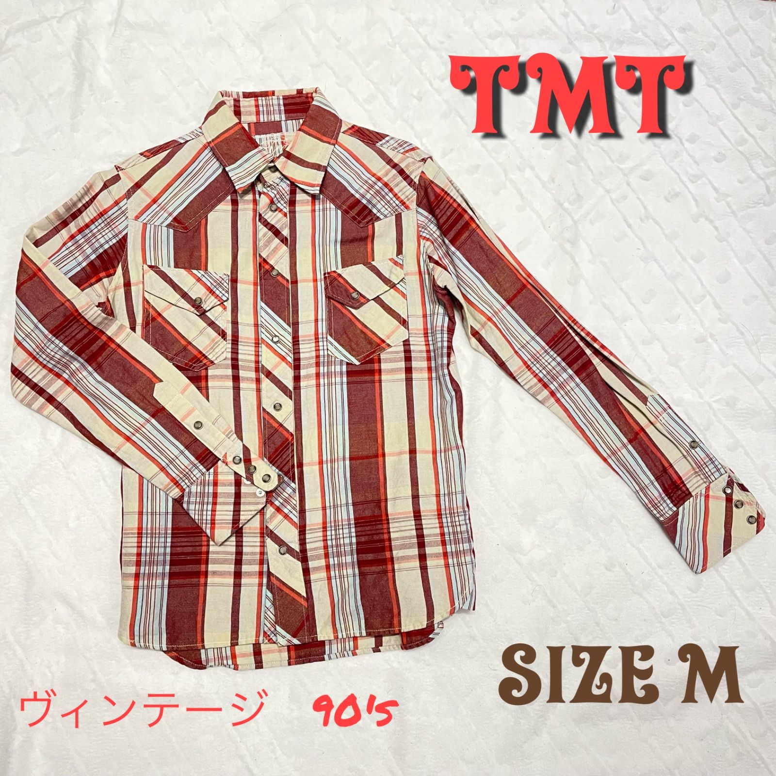 TMT チェックシャツ ヴィンテージ - メルカリ