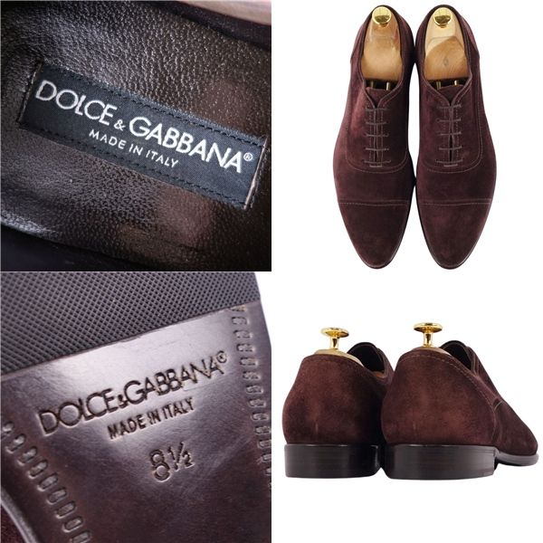 極美品 ドルチェ&ガッバーナ DOLCE&GABBANA レザーシューズ オック