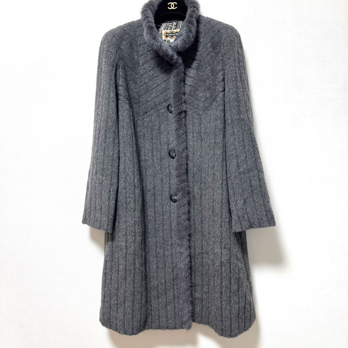 送料込✨REGENCE 高級毛皮ロングコート 極美REGENCE カシミヤ100