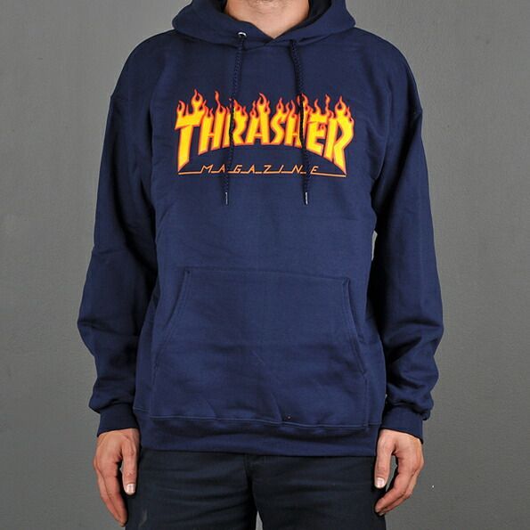 THRASHER (スラッシャー) US パーカー プルオーバー Flame Logo 