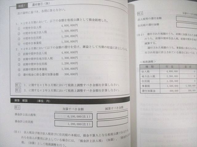 CPA会計学院 公認会計士講座 租税法 テキスト/個別計算問題集など 2024年合格目標 未使用品 計8冊 093L4D CPA会計学院 公認会計士講座 租税法 テキスト1〜4/個別計算問題