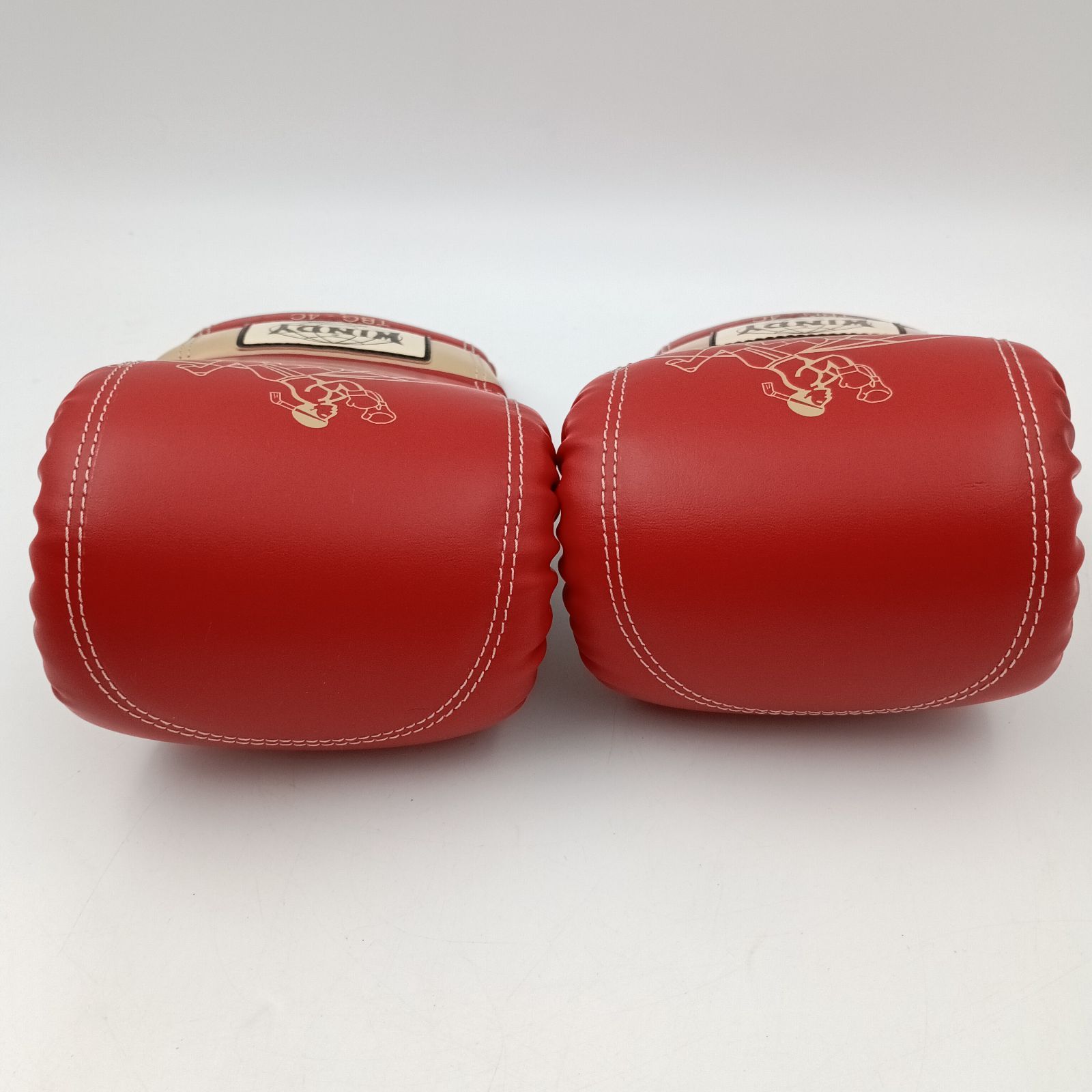 超美品WINDY ボクシンググローブ 赤 RED 未使用 WINDY BGVH トレーニンググローブ(テープ式)(8oz 赤