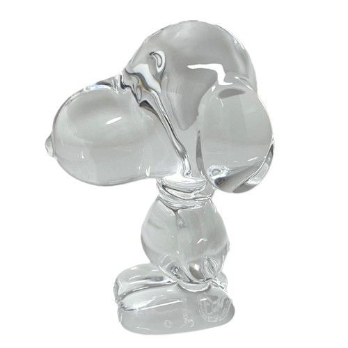 Baccarat バカラ スヌーピー オブジェ クリスタルガラス クリア