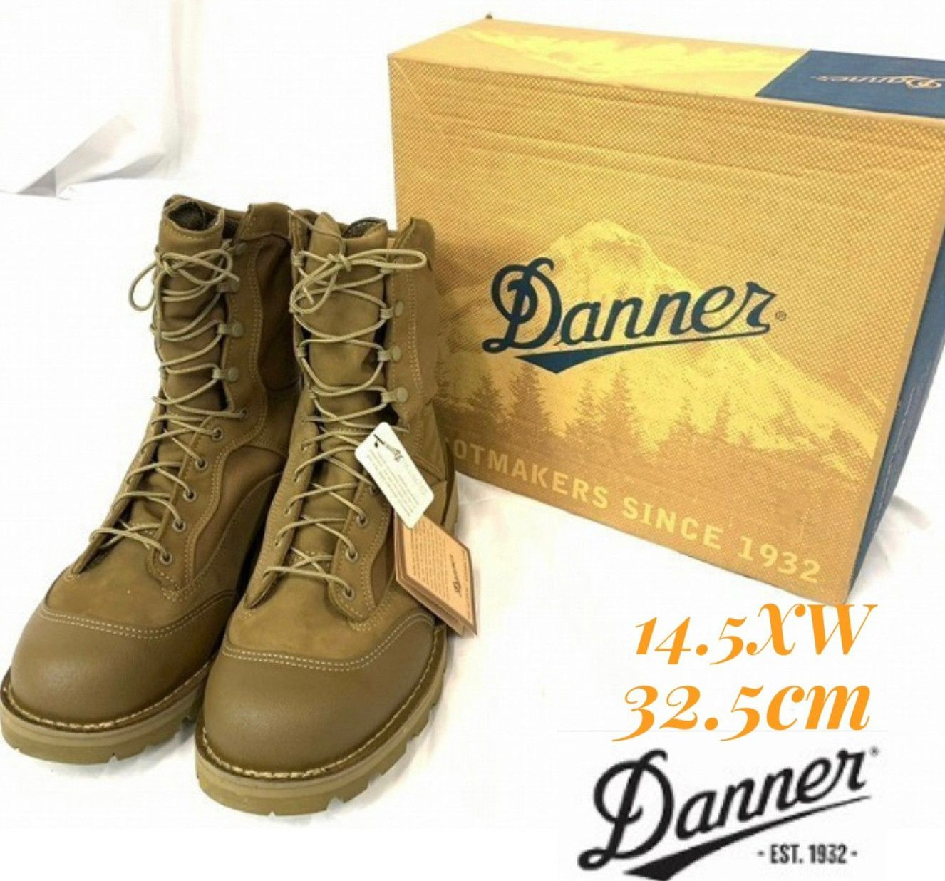 お得，高品質】 【米軍放出】新品 DANNER/ダナー コンバットブーツ 9.5