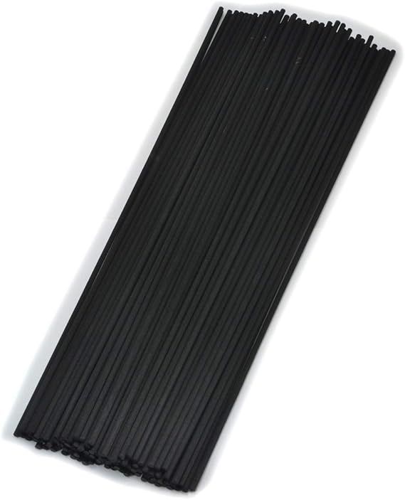 100本入アロマファイバーディフューザー交換用スティック(25cm*3mm，黒)