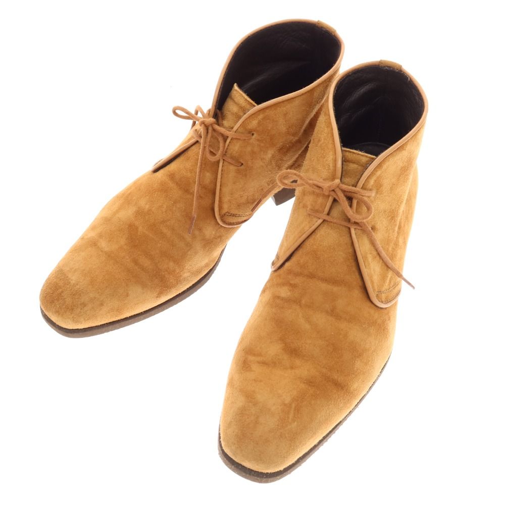 中古】フェランテ FERRANTE スエード チャッカブーツ ライトブラウン