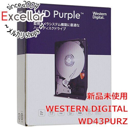 bn:10] 【新品(開封のみ)】 Western Digital製HDD WD43PURZ 4TB