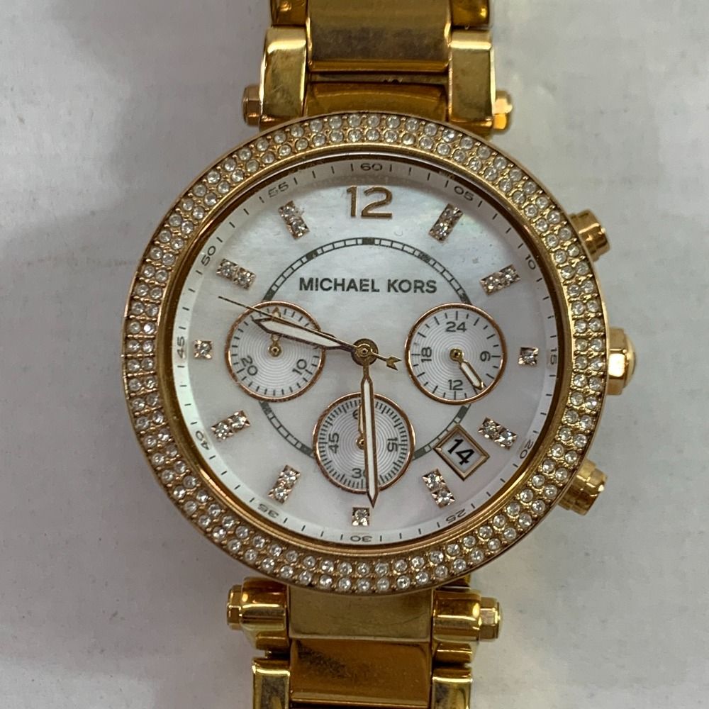04w3957▽※【中古】MICHAEL KORS Parker Glitz MK5491 マイケル