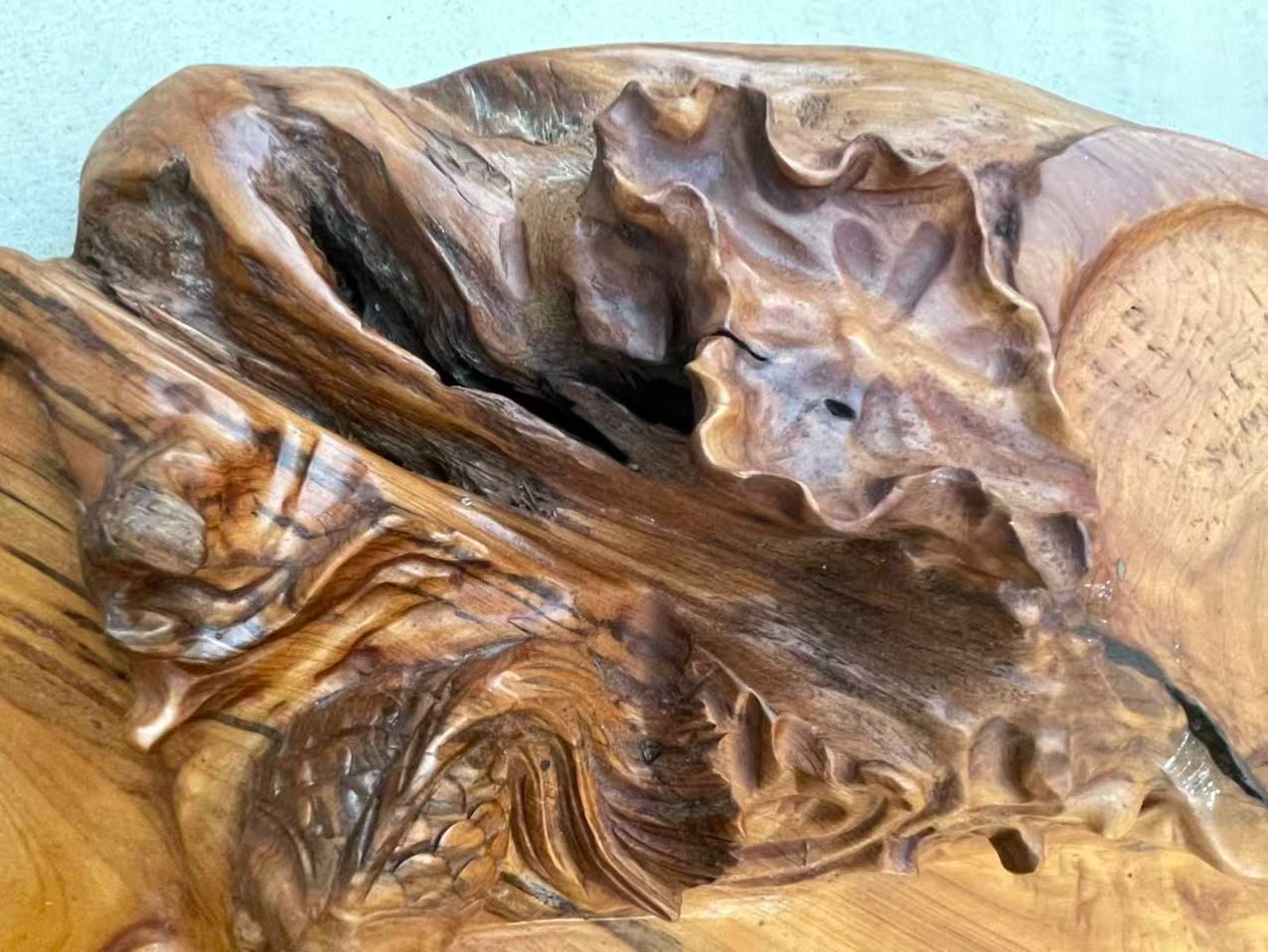 手彫り 天然木