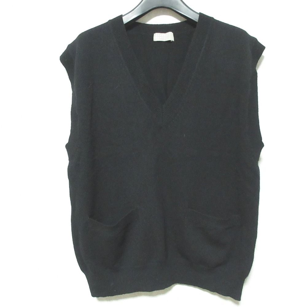 マーガレットハウエル ニットベスト カシミヤ100% モカブラウン mu7 極