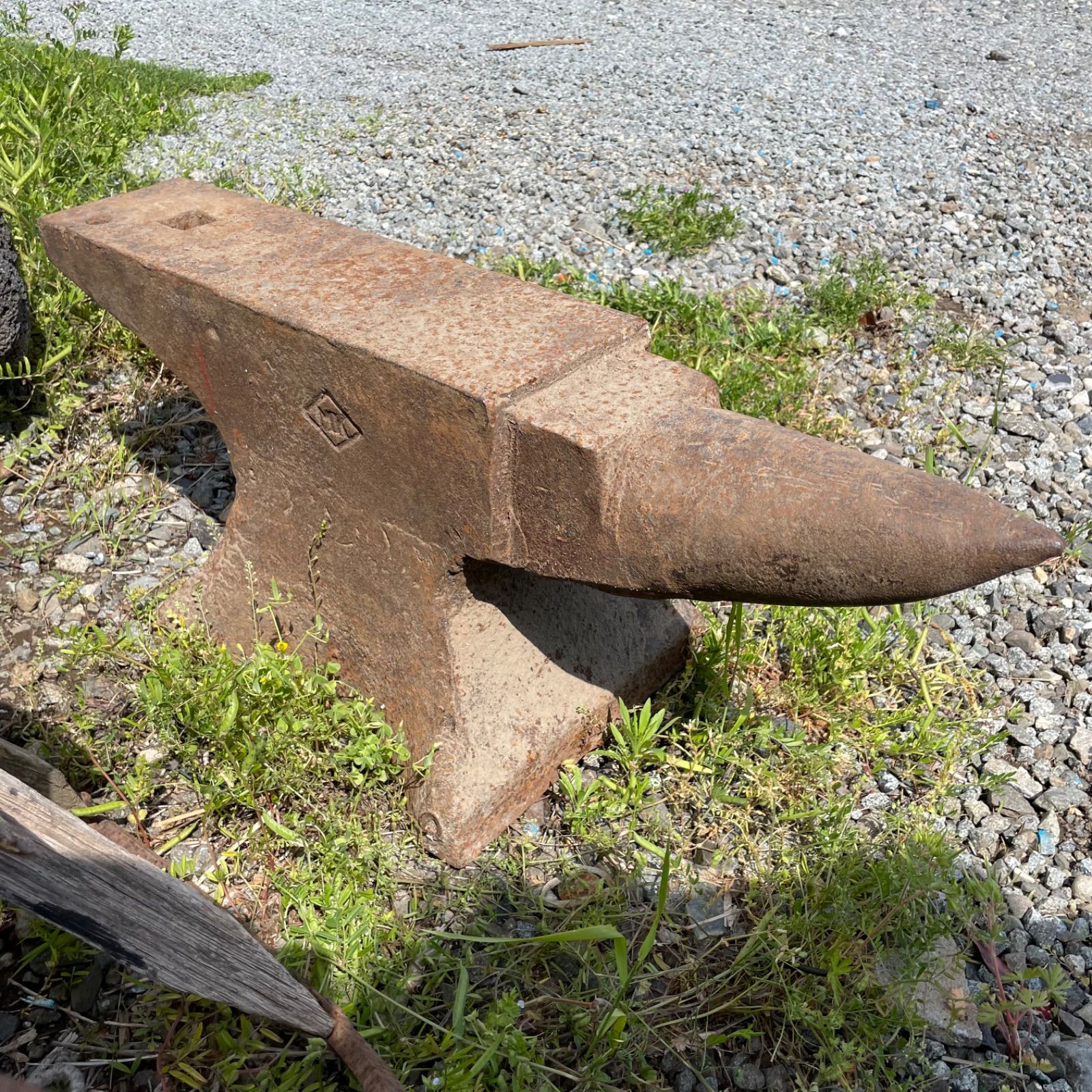 金床（台座付） りんご】彫金用木台(レールアンビル付き) 楽天市場