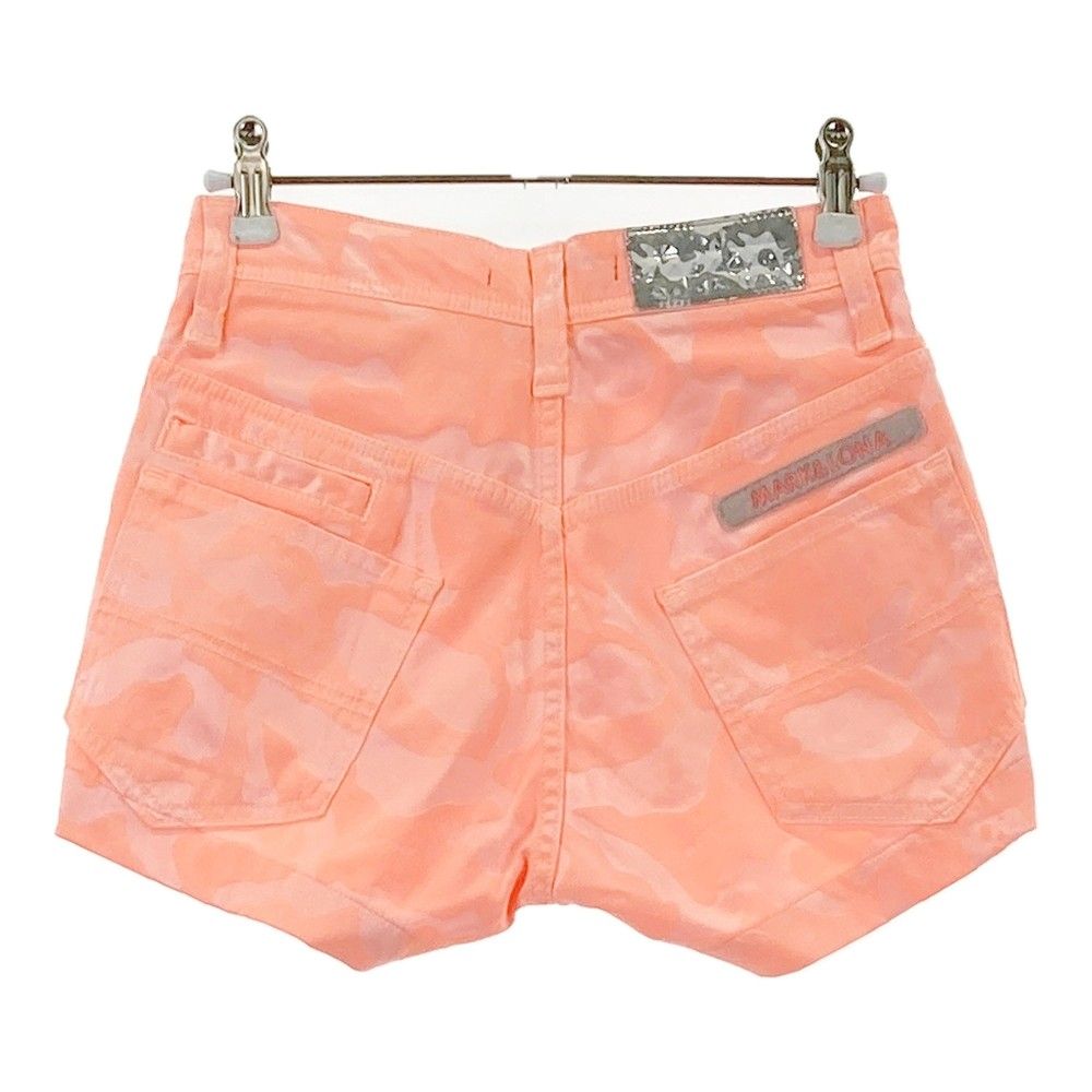 サイズ 36 MARK-LONA マークアンドロナ ショートパンツ カモフラ柄 オレンジ系 240101340661 ゴルフウェア レディース ストスト