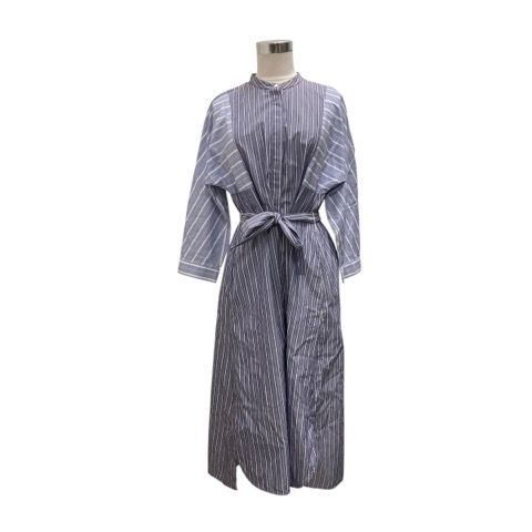 【新品】S Max Mara ストライプロングワンピース 美品♡ マックスマーラ ロング シャツワンピース ストライプ A
