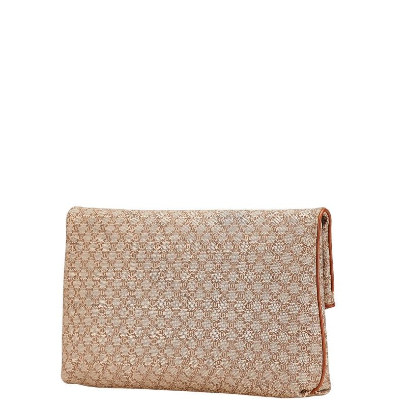 CELINE クラッチバッグ ベージュ キャンバス S6- 3