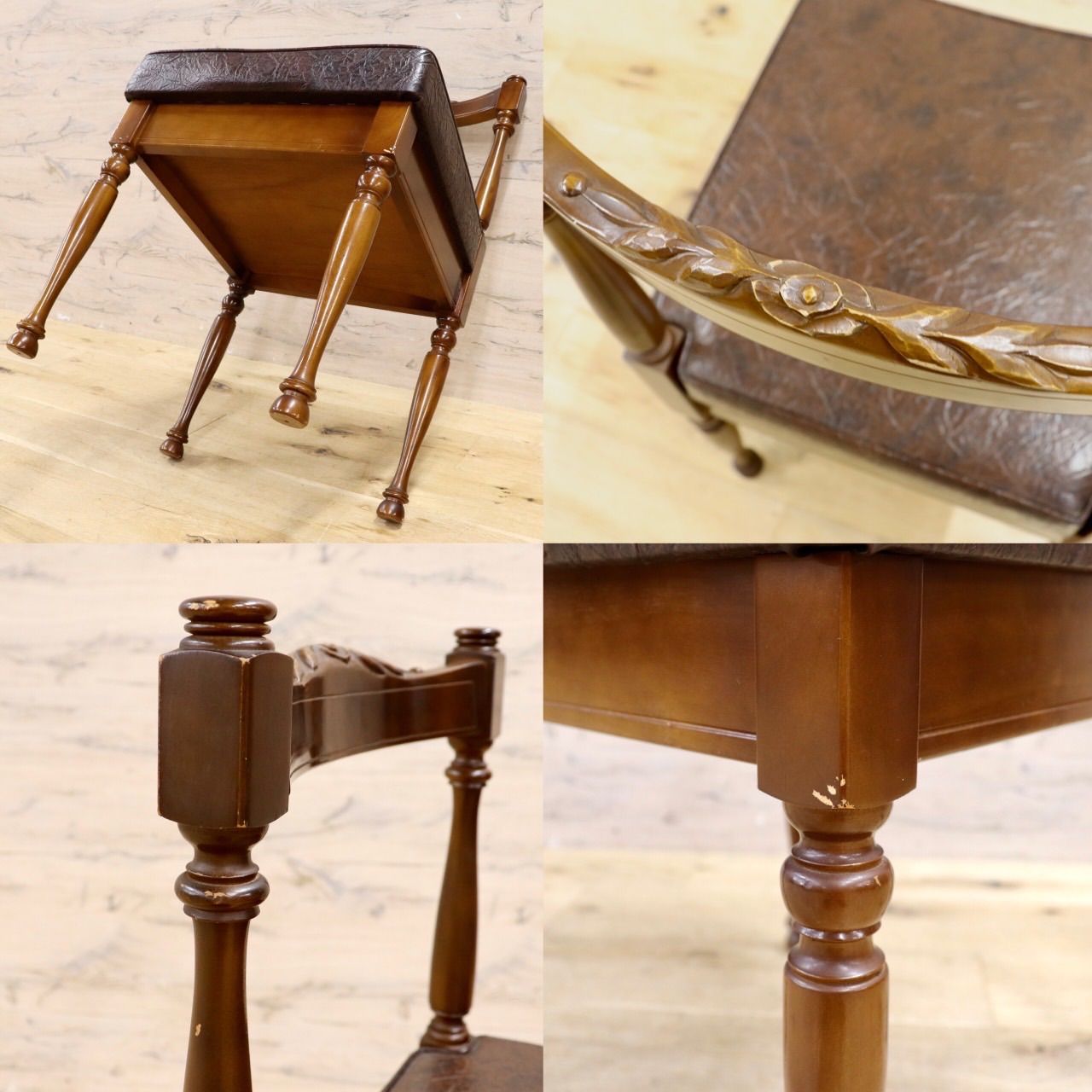 GMIH217○徳田家具 ダイニングチェア アームレスチェア 椅子