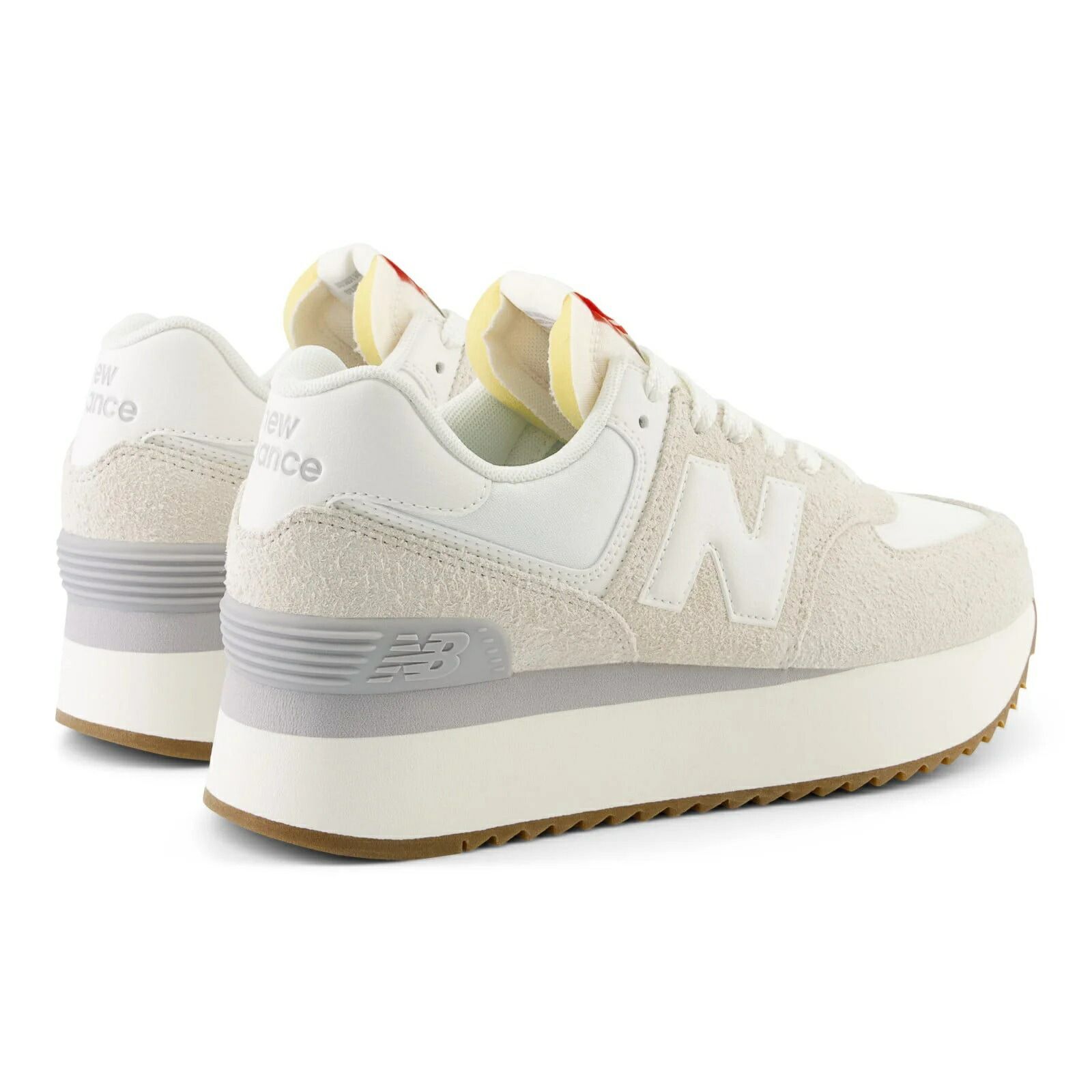 ニューバランス WL574Z QD 574+ 厚底スニーカー ライトグレー