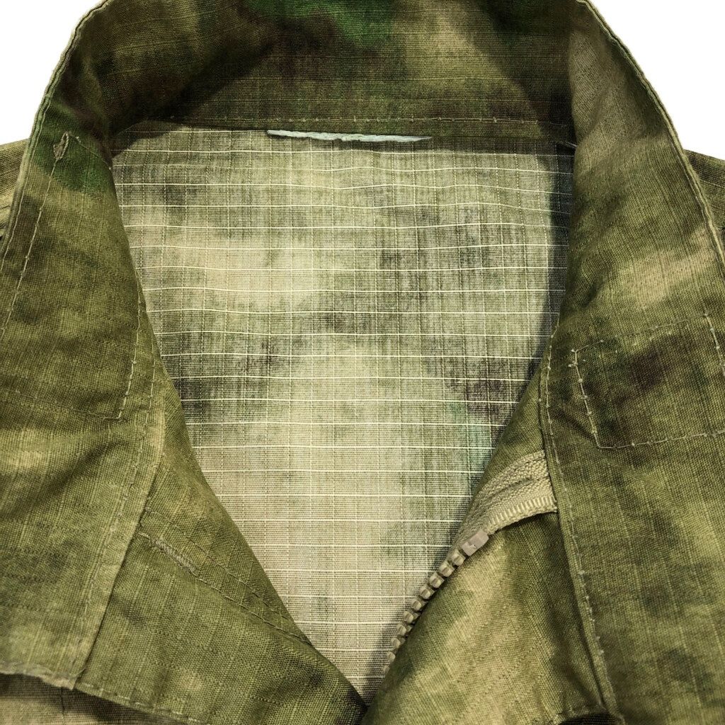 ロシア軍 EMRカモ コンバットジャケット ミリタリー グリーン(メンズ L相当)中古 古着 U5386 ロシア軍 EMRカモ コンバットジャケット ミリタリー グリーン(メンズ L