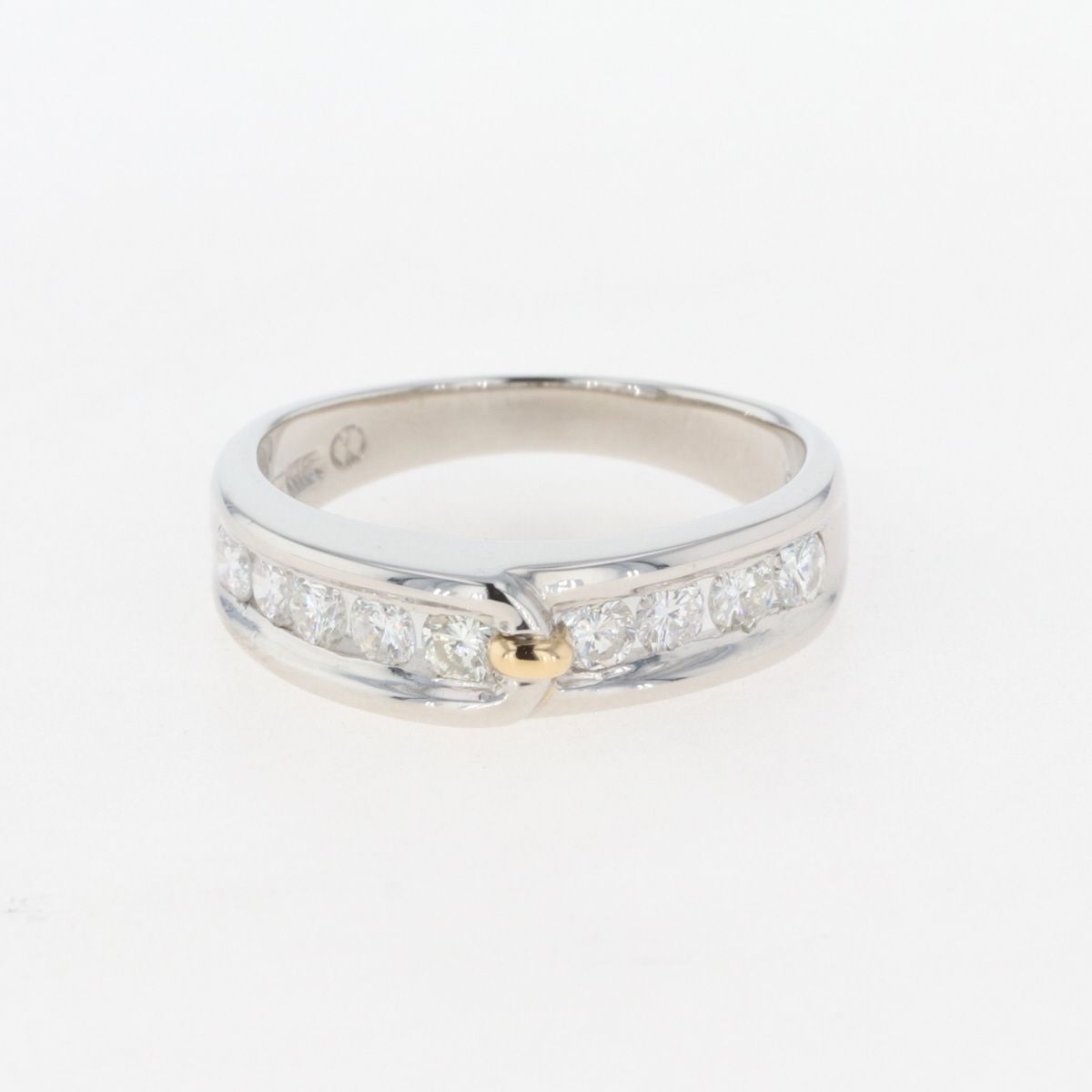 メレダイヤ デザインリング  イエローゴールド プラチナ 指輪