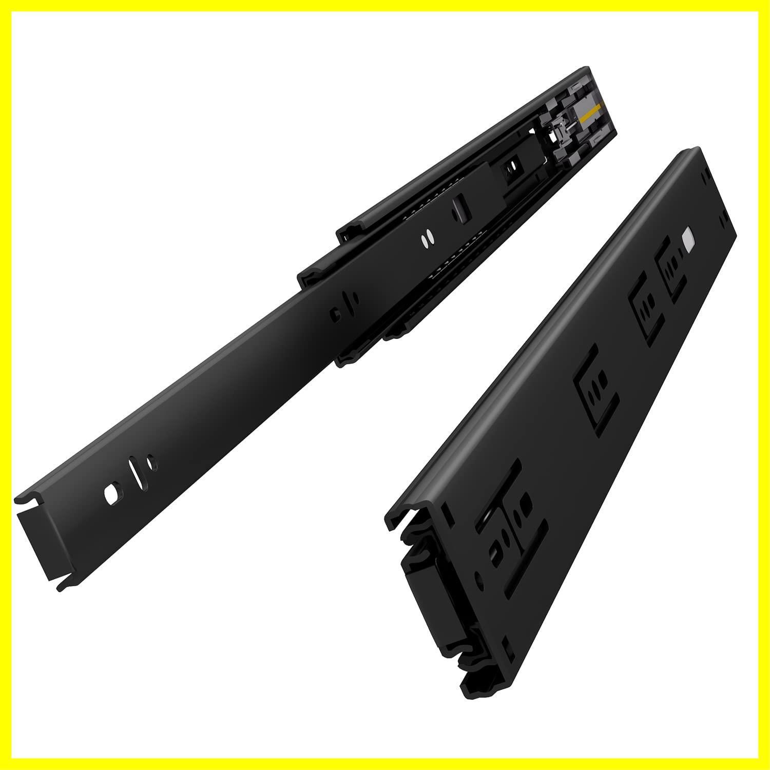 【人気商品】VADANIA ソフトクローズ ボールベアス 3段引 550mm スライドレール VK1245 diy 拡張ボール伸縮式 引き出しスライドレール 左右1セット