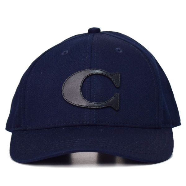 COACH コーチ デニムハット バケハ シグネチャー ネイビー ロゴ 帽子