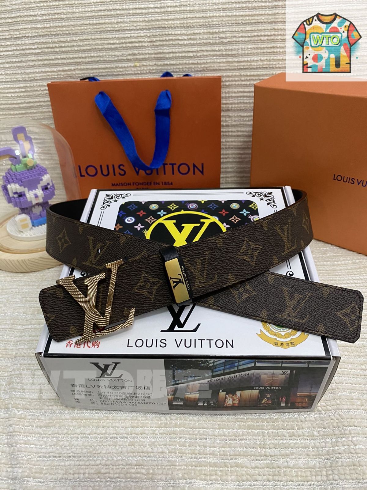 Louis Vuitton/LV ルイ・ヴィトン 真皮ベルト02 - メルカリ