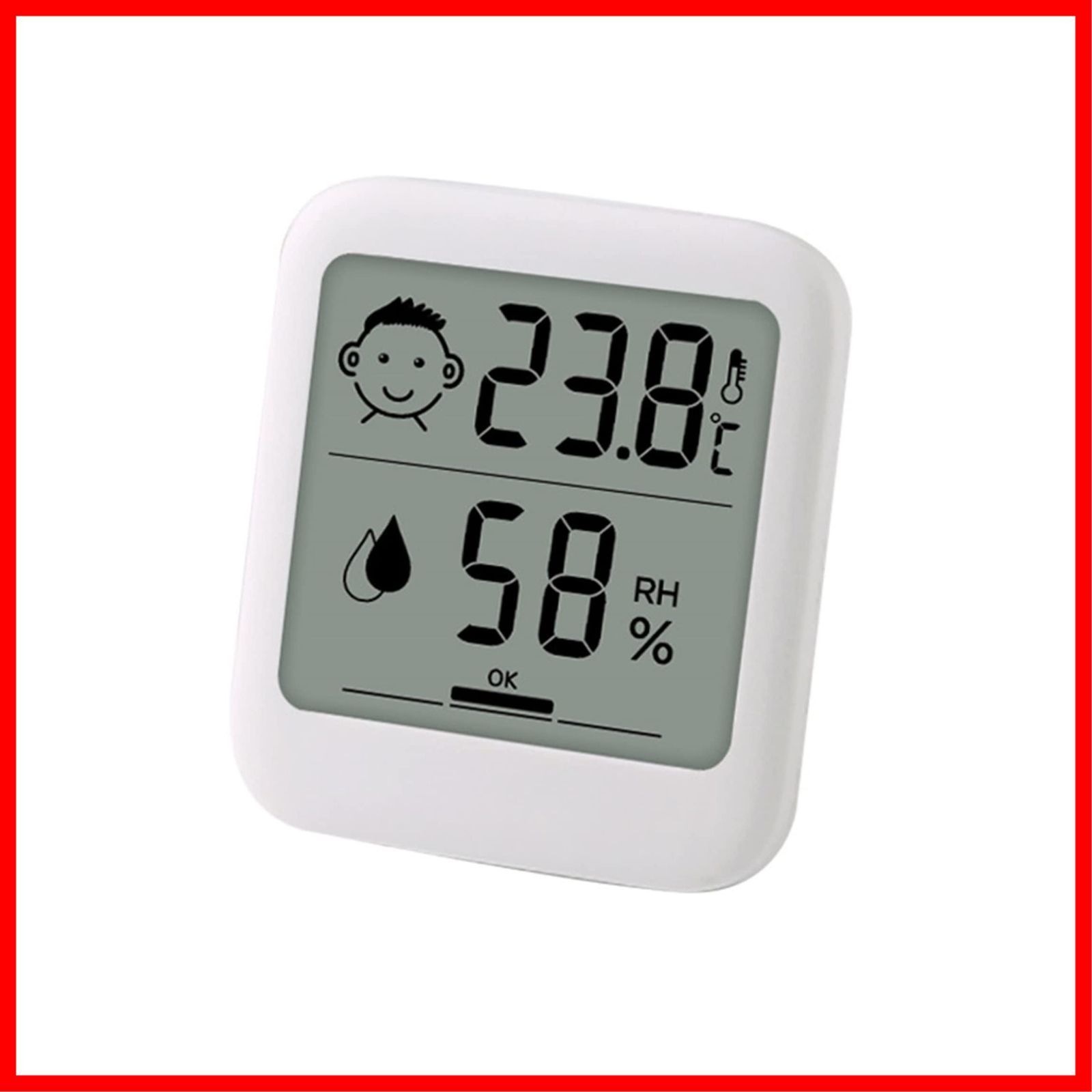 即日発送】HATUSOKU デジタル温湿度計 快適度顔表示付 温度計 湿度計