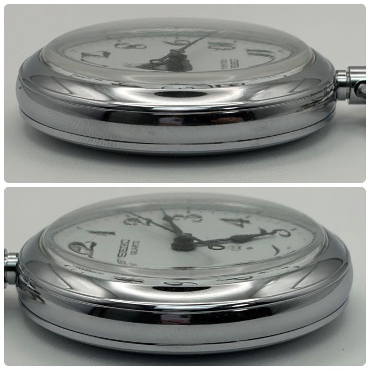 希少 SEIKO セイコー 懐中時計 鉄道時計 7C11-0010 クオーツ式  