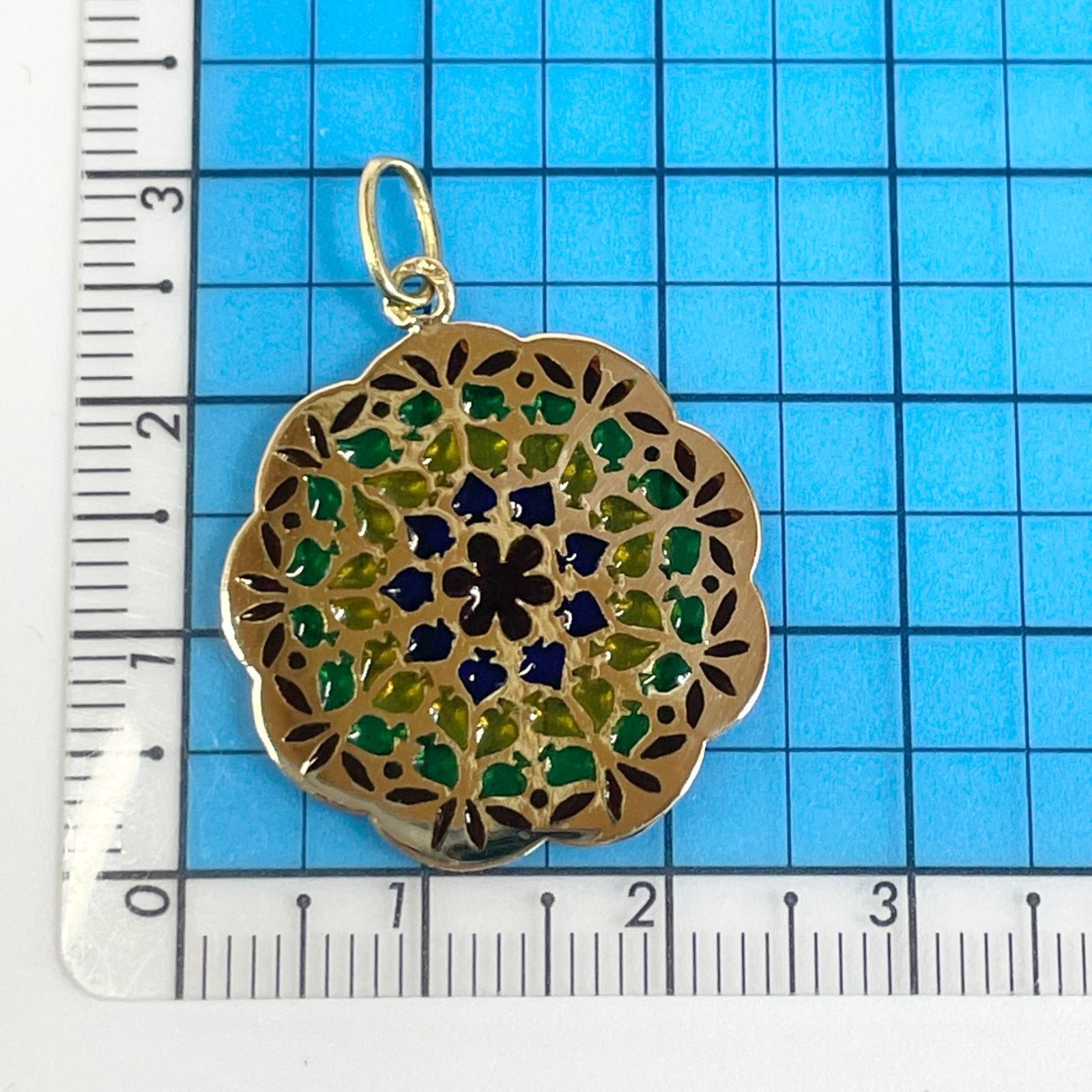 K18ステンドグラスペンダントトップ K18 ステンドグラス ペンダントトップ ヴィンテージ/24-5059S - メルカリ