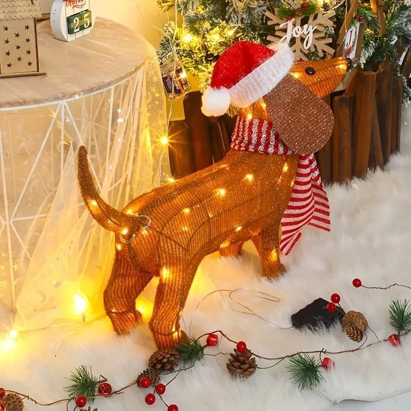 クリスマス 置物 オブジェ ダックスフンド 犬 置物 オブジェ 犬 クリスマス 置物 オブジェ ダックスフンド 犬 置物 オブジェ 犬