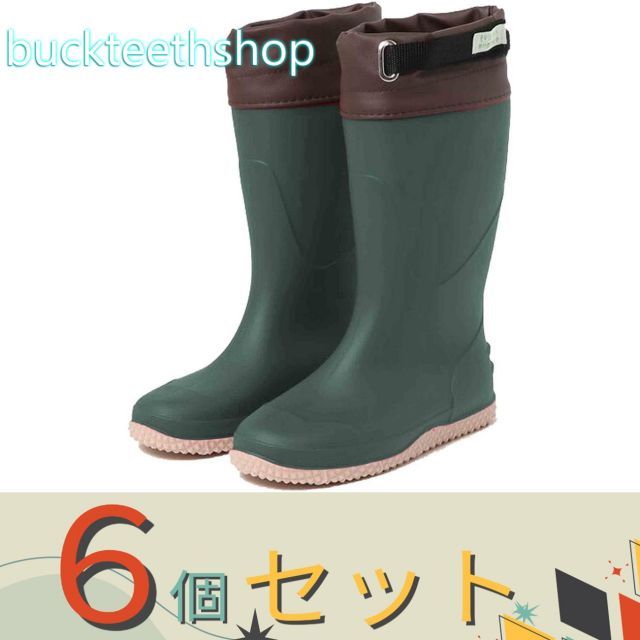 園芸 農業用品 ６個セット 阪神素地 株 ＦＵ５００４ 農業女子長靴 カーキ Ｓ