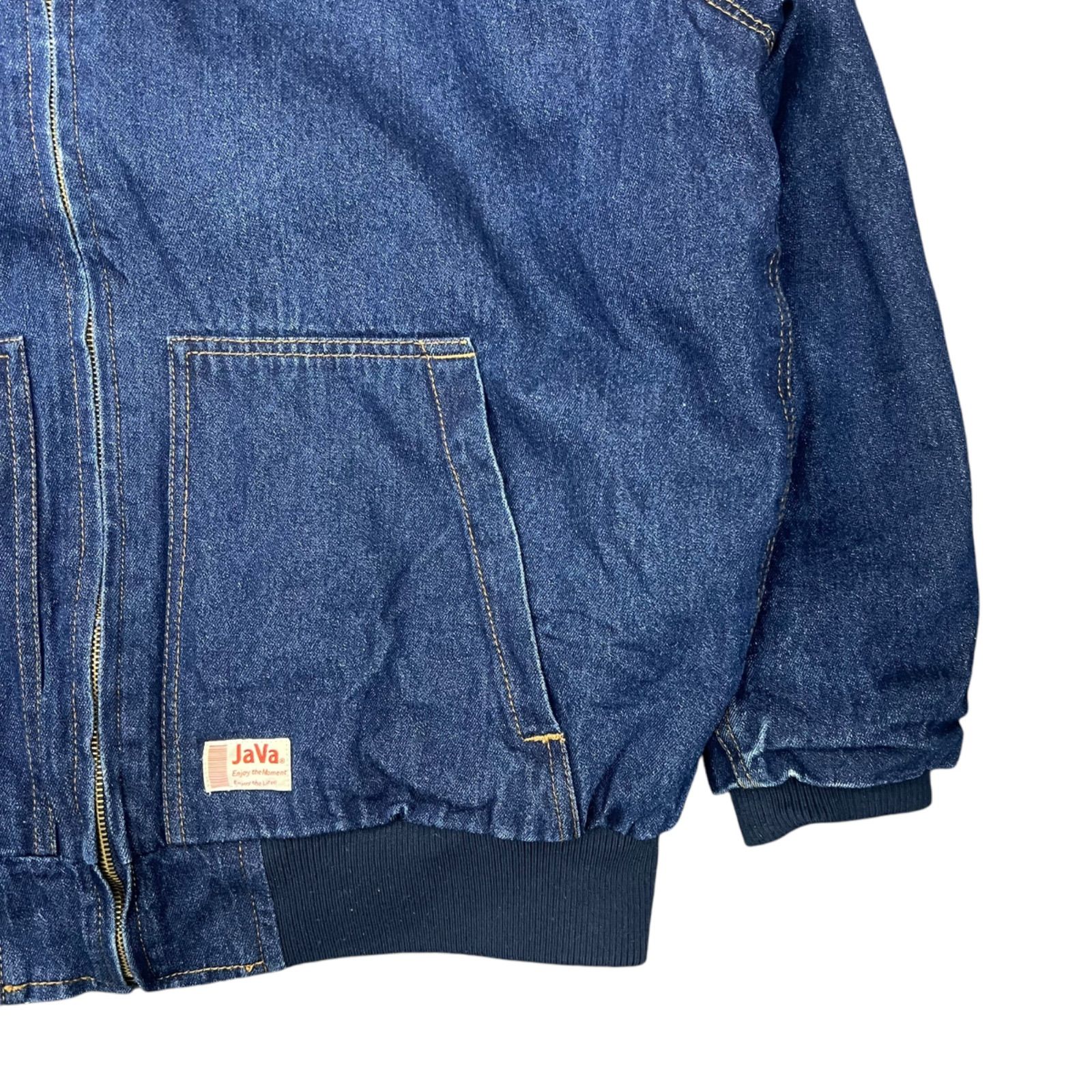 Java キルティングコットンフード付きブルゾン 285534 デニム