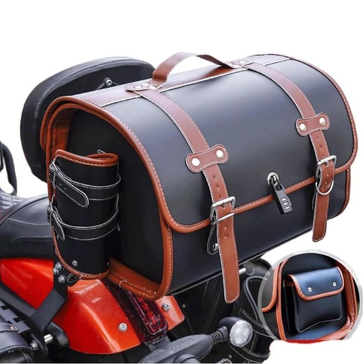 バイク用リアボックス 大容量 33L バイクケース オートバイボックス 盗難防止ロック付き 着脱簡単 防犯対策 防水 軽量 汎用 shw210.bn