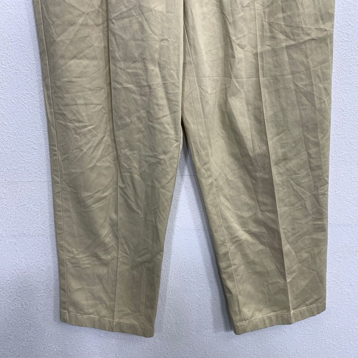 L.L.Bean チノパンツ W36 ベージュ エルエルビーン ジップアップ