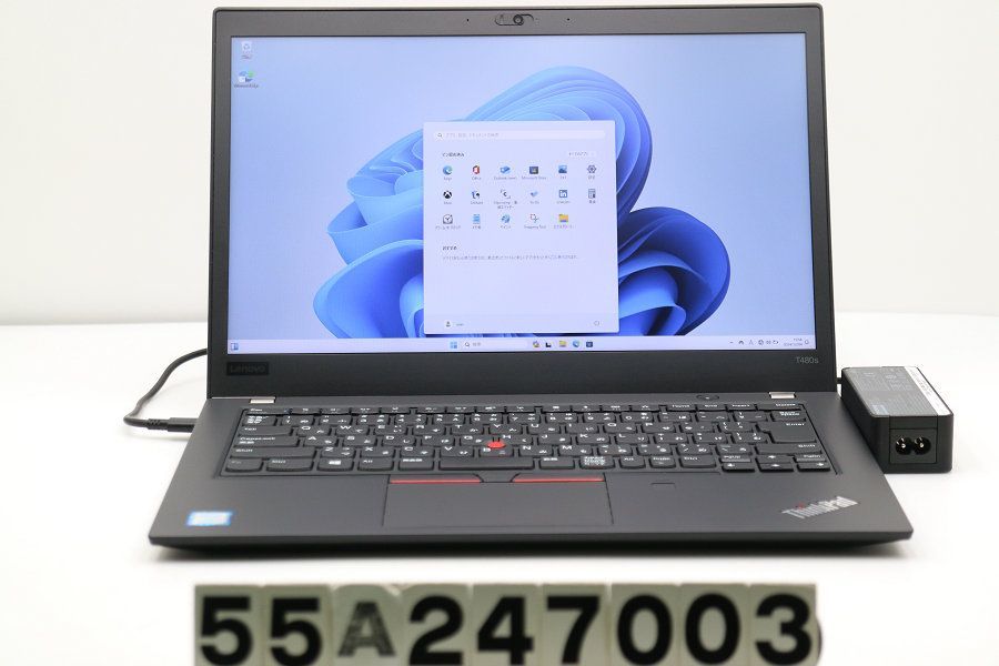 Lenovo ThinkPad T480s Core i5 8250U 1.6GHz/16GB/256GB(SSD)/14W/FHD(1920x1080)/Win11 【55A247003】